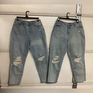 Two pair of women’s size 9 Mom jeans